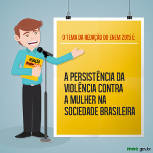 MEC divulgou o tema da redação do Enem 2015 no Facebook (Foto: Reprodução/Facebook)