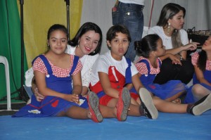 Entre os participantes, estavam as crianças