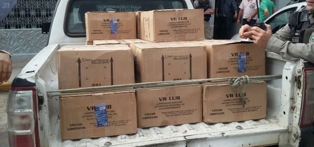 Carga apreendida foi avaliada em R$ 700 mil (Foto: Patos Online)