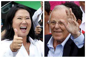 Candidatos presidenciais peruanos Keiko Fujimori e Pedro Pablo Kuczynski