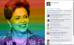 Foto publicada no perfil da presidente Dilma (Foto: Reprodução/Facebook)