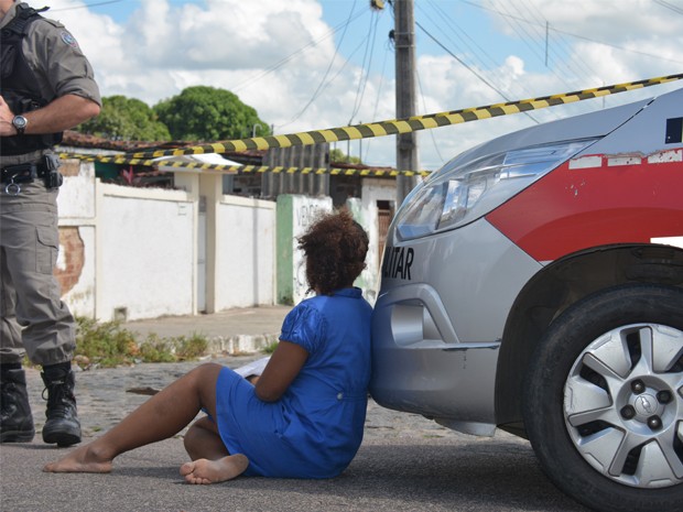 Parente da vítima esteve no local do assassinato (Foto: Walter Paparazzo)