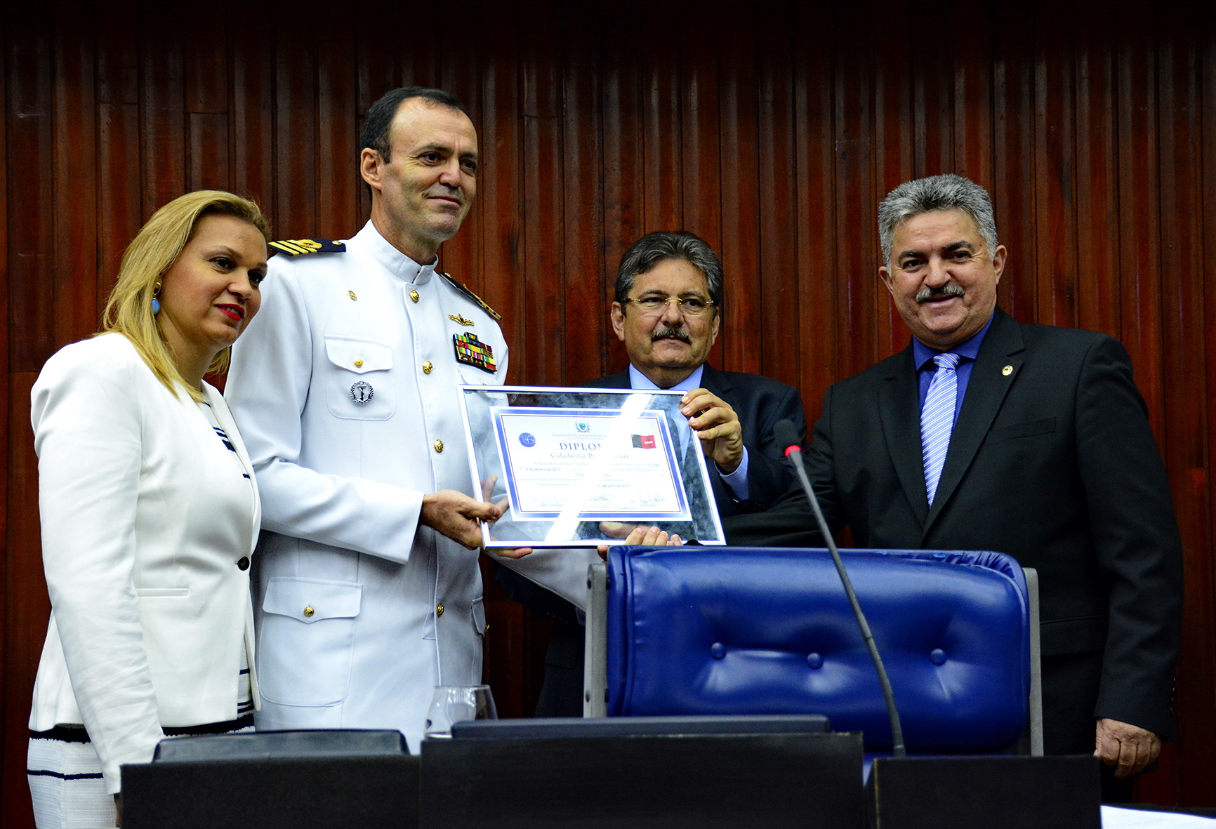 João Gonçalves foi o propositor da matéria que concede concede título de Cidadão Paraibano ao Capitão de Fragata dos Portos da Paraíba (Foto: Divulgação/ALPB)