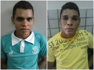 Acusados foram presos em uma residência no local conhecido como 'Buraco do Afonso' (Foto: Reprodução/Whatsapp)
