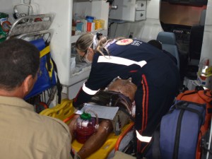 Coronel da Polícia Militar foi baleado com, pelo menos, três tiros em Lucena (Foto: Walter Paparazzo)