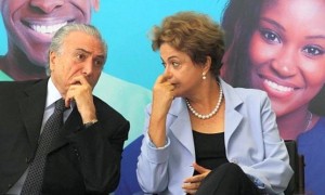 Presidente Dilma Rousseff e o vice-presidente Michel Temer