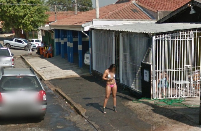 Prostituição na Rua Pacaembu no Jardim Itatinga (Foto:Reprodução/ Google Street View)