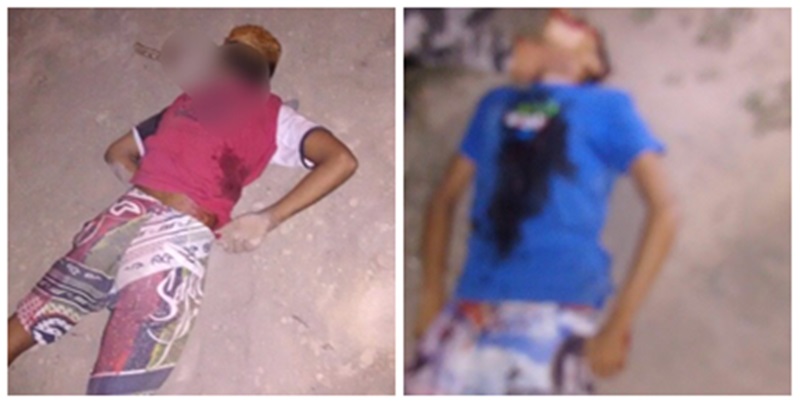 Jovens foram encontrados mortos às margens do Rio Janjão (Foto: Reprodução/Whatsapp)