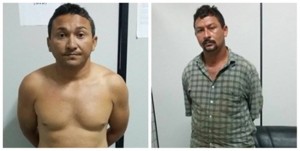 Cícero e Nadilson foram presos acusados de sequestrar e roubar família (Foto: Reprodução/Whatsapp)