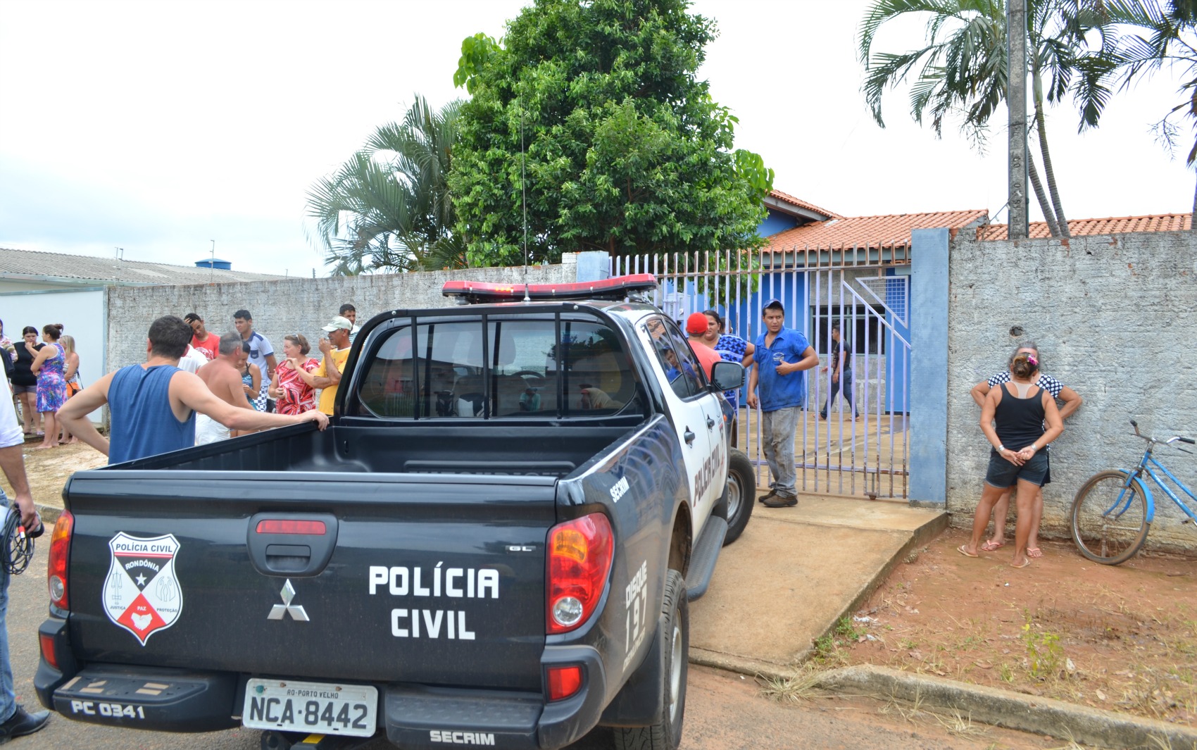 Crime aconteceu na casa do ex-namorado, em Vilhena (Foto: Rede Amazônica/ Reprodução)