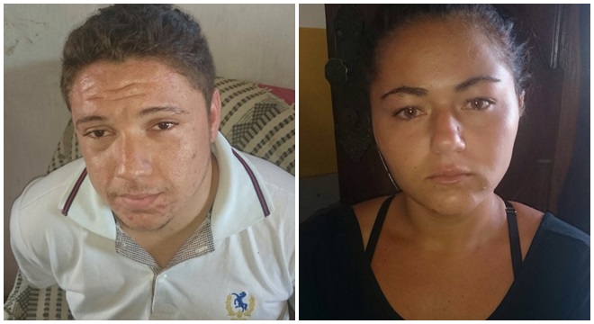 Além do casal, dois adolescentes foram detidos durante a ação policial (Foto: Divulgação/PM)