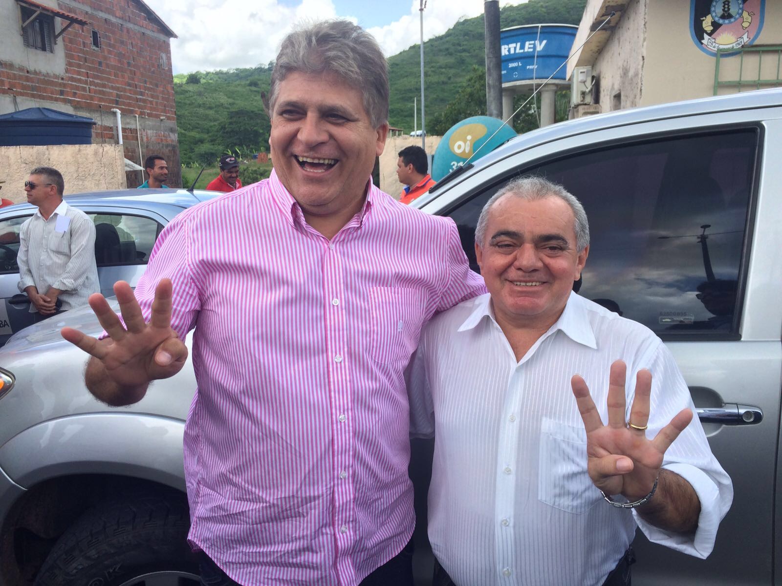 Beto Meireles e Josa da Padaria são os candidatos do PSB em Guarabira (Foto: Reprodução/WhatsApp)