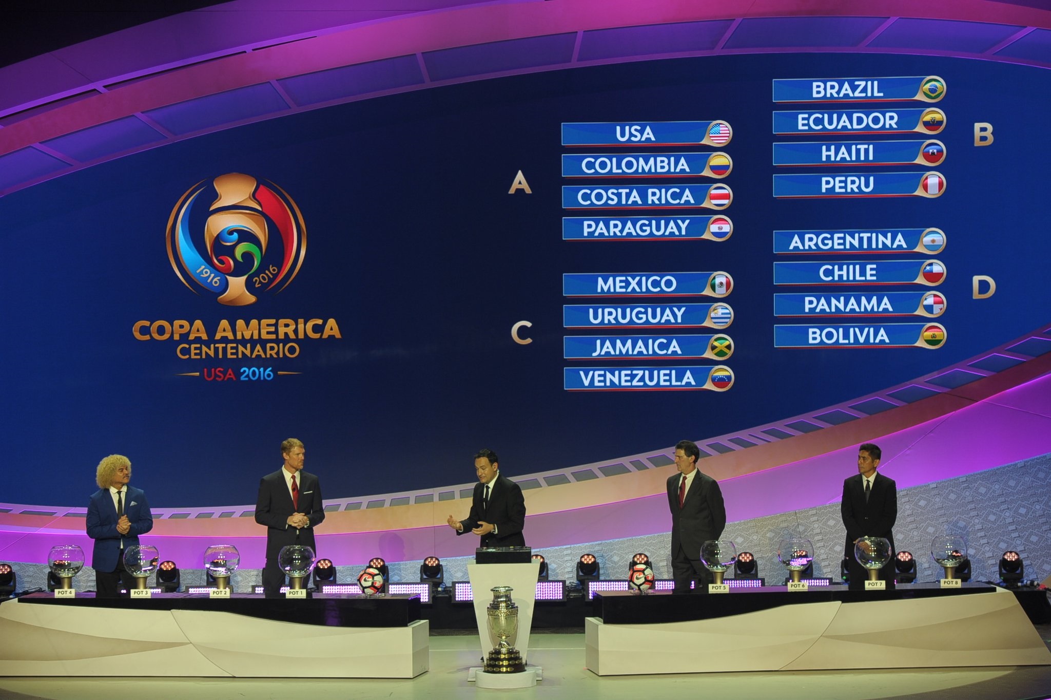 Brasil, Equador, Haiti e Peru formam o Grupo B (Foto: Reprodução / Twitter)