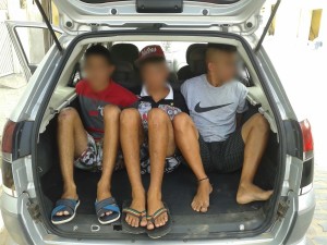 Adolescentes confessaram crime na delegacia (Foto: Reprodução/WhatsApp)