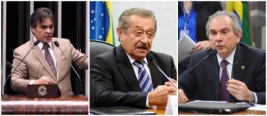Cássio, Zé Maranhão e Raimundo Lira - senadores pela Paraíba