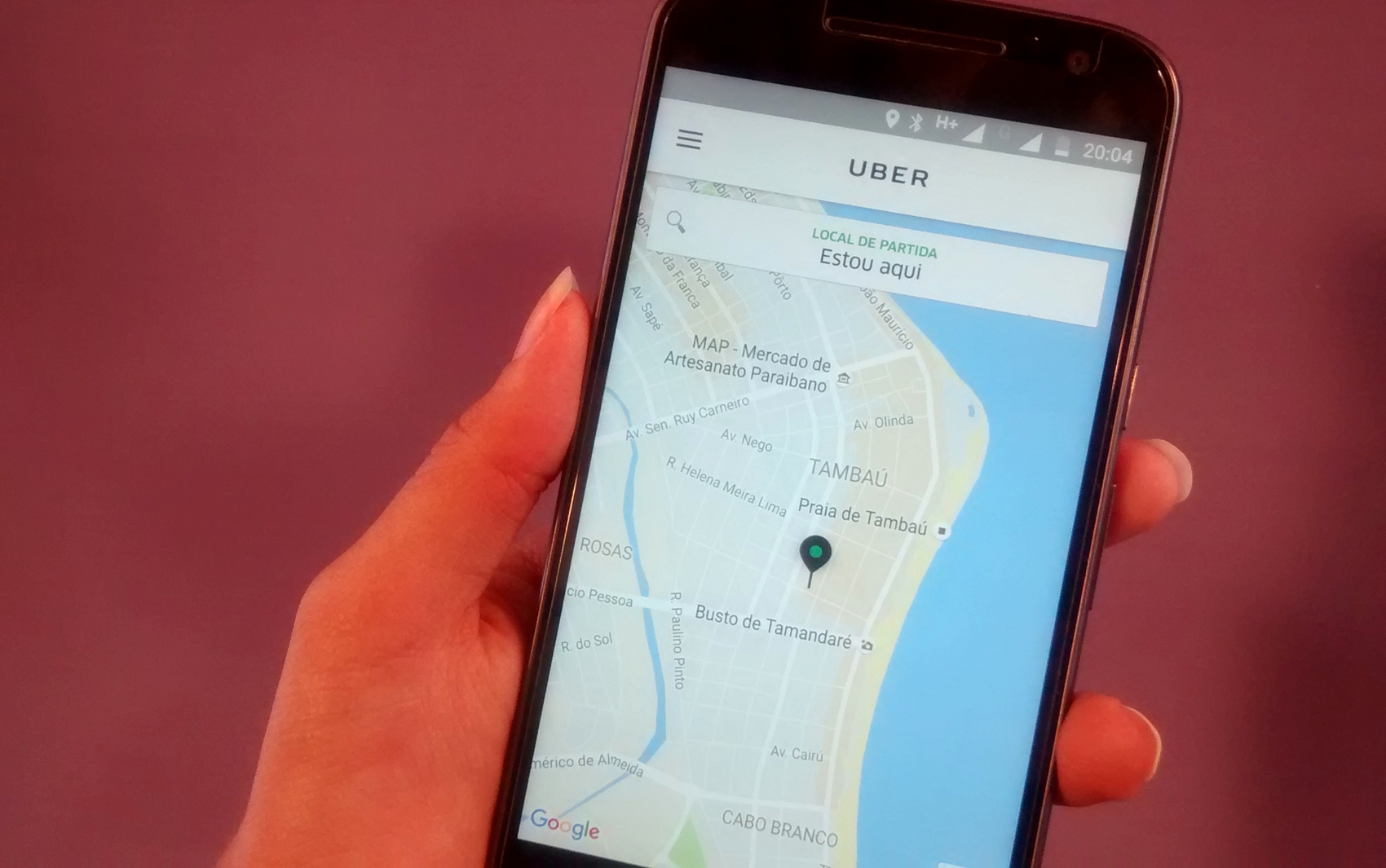Aplicativo Uber funciona em João Pessoa desde
setembro (Foto: Krystine Carneiro)