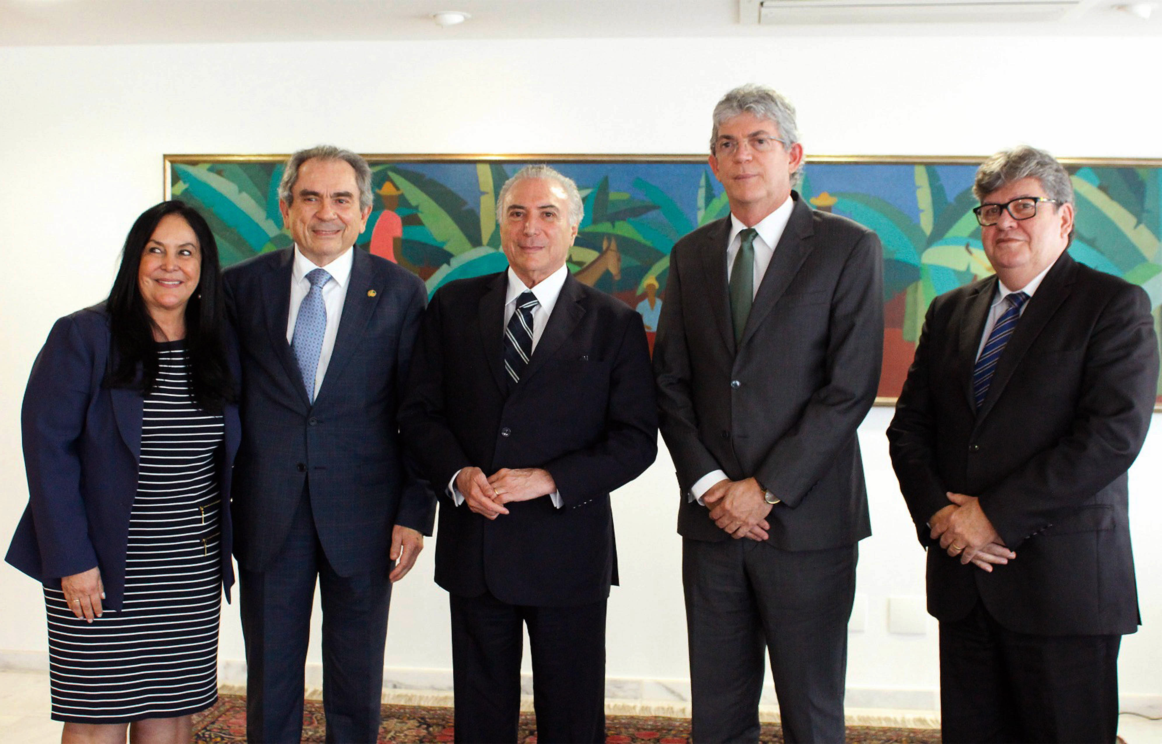 Ricardo Coutinho se reuniu, nesta quarta-feira (16), em Brasília, com o presidente da República, Michel Temer