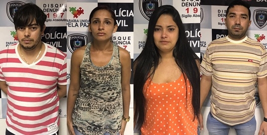 Quatro suspeitos foram presos em três cidades