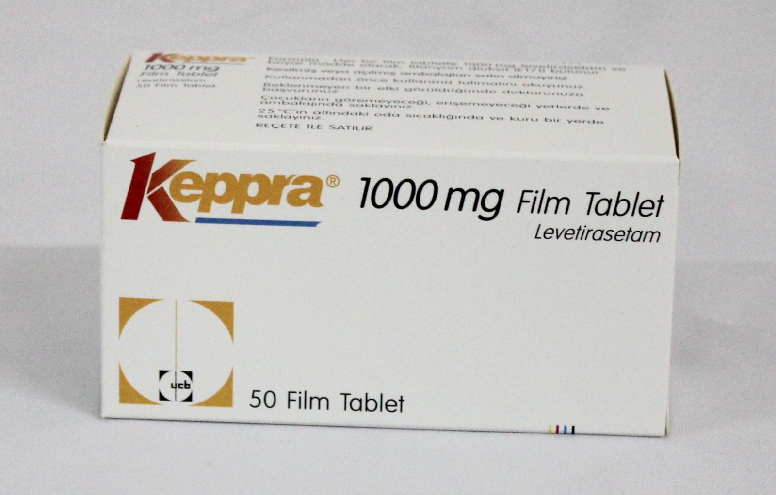 O medicamento Keppra (levetiracetam) usado para o tratamento de convulsões (Foto: Divulgação)