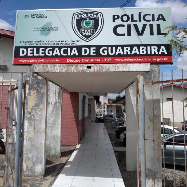 O caso foi registrado na 8ª DSPC em Guarabira. (Foto: Patrulhando Nas Ruas)