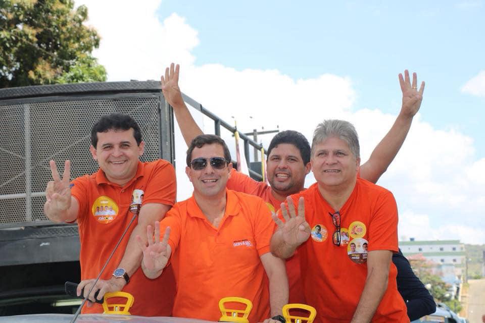 Célio Alves, Gervásio Maia, Renato e Beto Meireles em evento político (Foto: Divulgação)